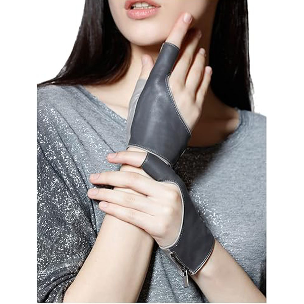 leather ladies gloves High-performance full-grain leather athletic glove with reinforced stitching and breathable lining