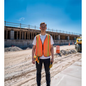orange reflective vest