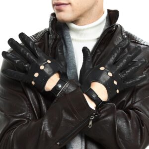 leather gloves winter mens