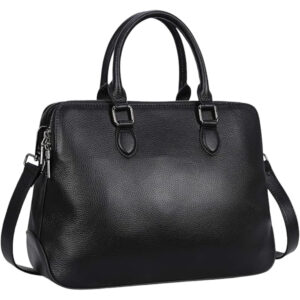 black leather bag for every day use
