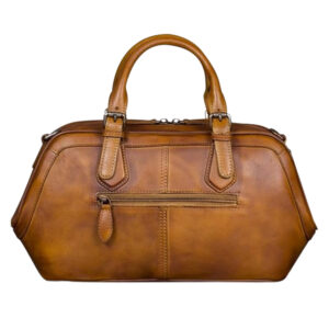 small brown handbags with zipper pockets