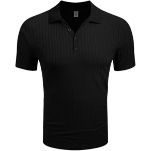 black polo shirt