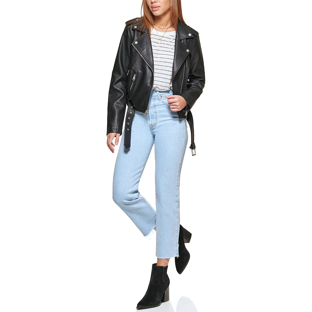 womens black leather jacket womens black leather jacket for outdor and indor use