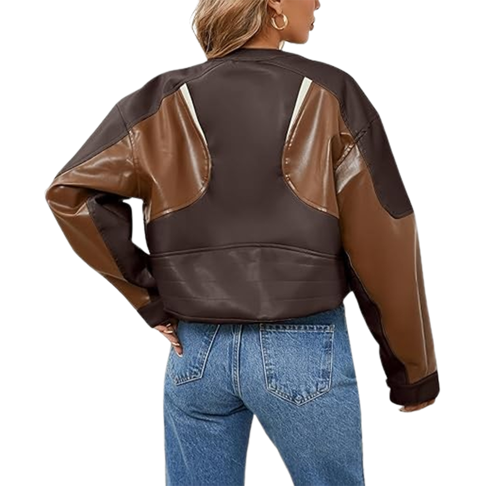 image 27 (3) brown leather jacket womens
