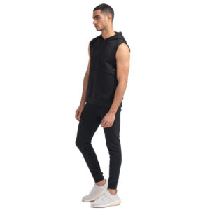 oversized sleeveless hoodie men