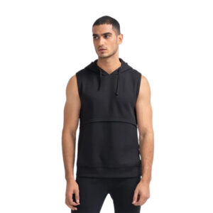 oversized sleeveless hoodie men