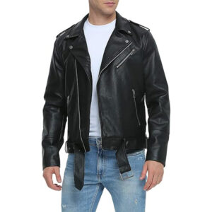 motorcycle leather jacket for men