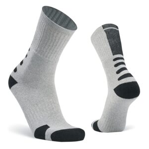 Men's Premium Cotton Socks, soft, breathable fabric for all-day comfort, cushioned sole, and elastic arch support, available in multiple colors.