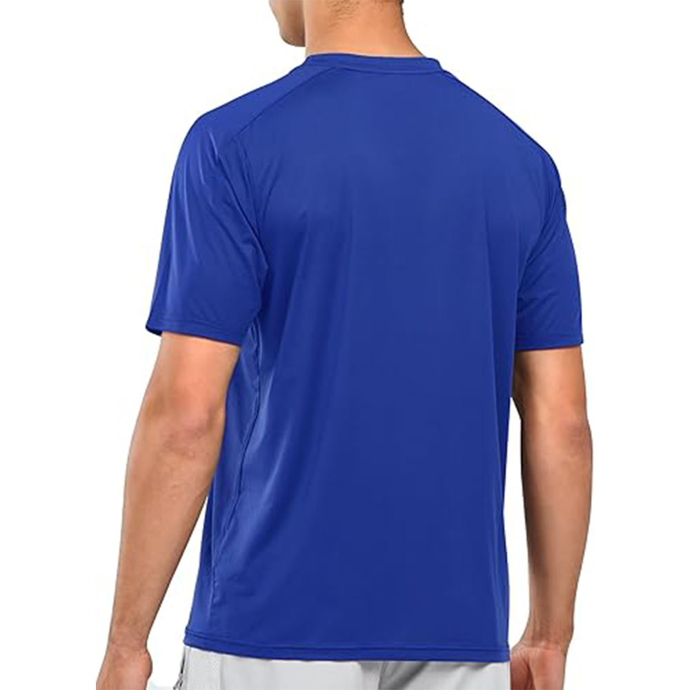 t shirt Men's solid short sleeve athletic T-shirt with crew neck, made from moisture-wicking fabric for sports, fitness, or casual wear.