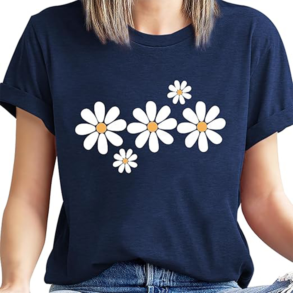 t shirts for women Women's crew neck short sleeve t-shirt casual and comfortable outfit for everyday wear.